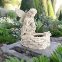 Fontanna ogrodowa solarna LED Posąg anioła jasna - 6