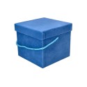 Flowerbox kwadrat niebieski 15x13cm