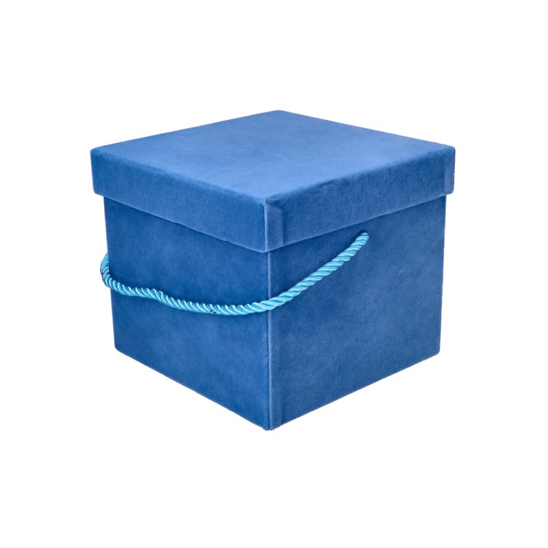 Flowerbox kwadrat niebieski 15x13cm