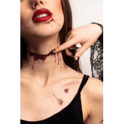 Tatuaże zmywalne blizny krwawe halloween 13szt - 6