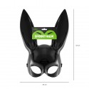 Maska na twarz halloween królik czarna z uszami - 3