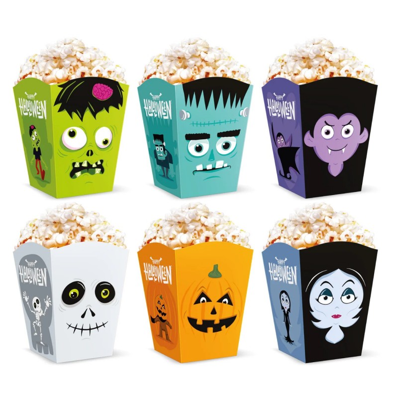 Pudełka na popcorn halloween monsters potwory - 1