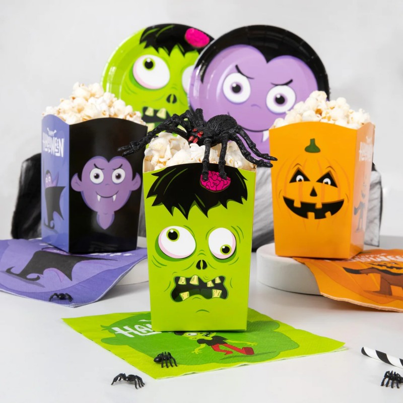 Pudełka na popcorn halloween monsters potwory - 9