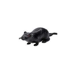 Szczur lateksowy sztuczny szary ozdoba halloween
