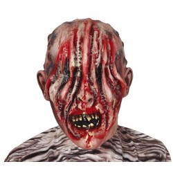 Maska lateksowa krwisty Zombie bez oczu Halloween - 1