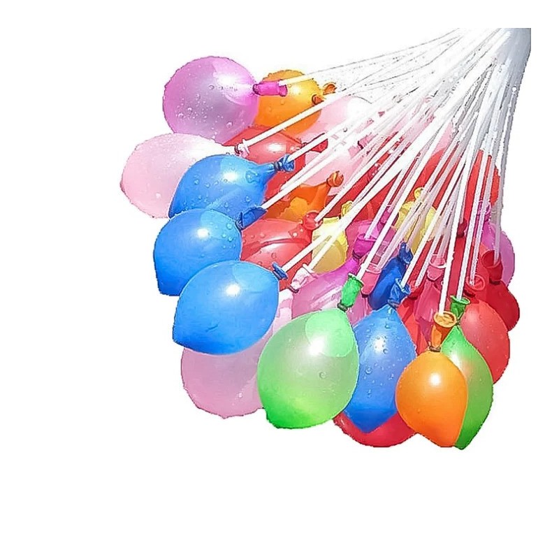 Balony bomby wodne z patyczkami mix 111 sztuk - 2
