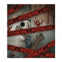 Taśma ostrzegawcza Infection Zone halloween zombie - 2