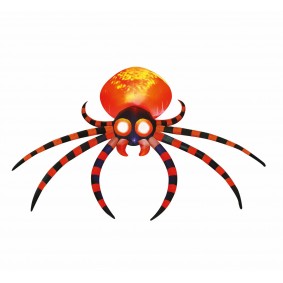 Dmuchany pająk dekoracja Halloween 180x120 cm - 1
