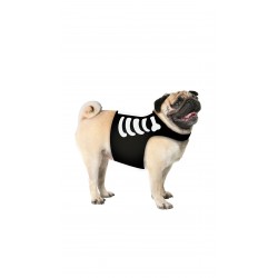 Ubranko dla psa czarne ze szkieletem na halloween