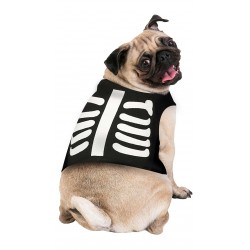 Ubranko dla psa czarne ze szkieletem na halloween - 2