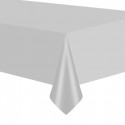 Obrus chrom srebrny plamoodporny plastikowy stół - 1