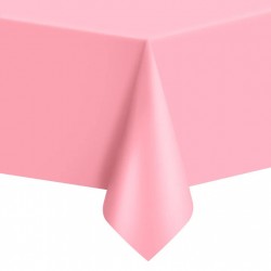 Obrus różowy plastikowy plamoodporne na stół - 1
