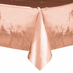 Obrus foliowy różowe złoto plamoodporny na stół - 1