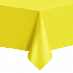 Obrus żółty plastikowy plamoodporny na stół duży - 1