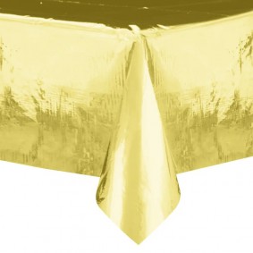 Obrus foliowy złoty połyskliwy plamoodporny stół - 1