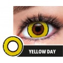 Soczewki jednodniowe kolorowe kontaktowe Yellow - 1
