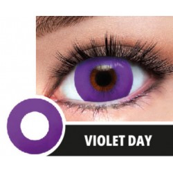 Soczewki jednodniowe kolorowe kontaktowe Violet - 1