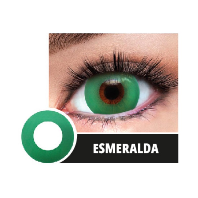 Soczewki jednodniowe kolorowe kontaktowe Esmeralda - 1