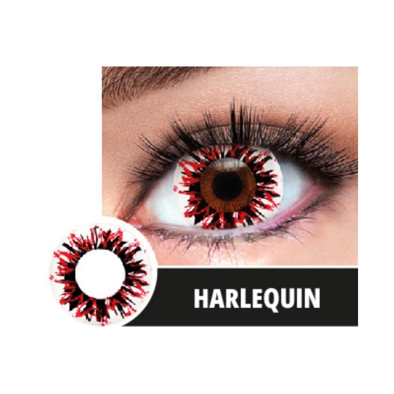 Soczewki jednodniowe kolorowe kontaktowe Harlequin - 1