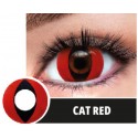 Soczewki jednodniowe kolorowe kontaktowe Cat Red - 1