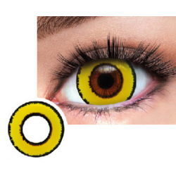 Soczewki kolorowe zerówki żółte oczy jednodniowe