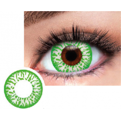 Soczewki kolorowe zielone oczy JOKER na halloween