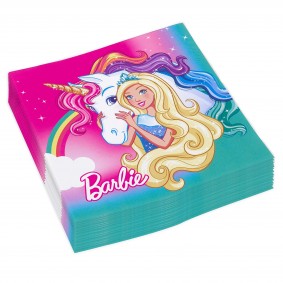 Serwetki papierowe Barbie Dreamtopia jednorożec - 1