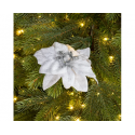 Biała gwiazda betlejemska sztuczny kwiat 16 cm - 3