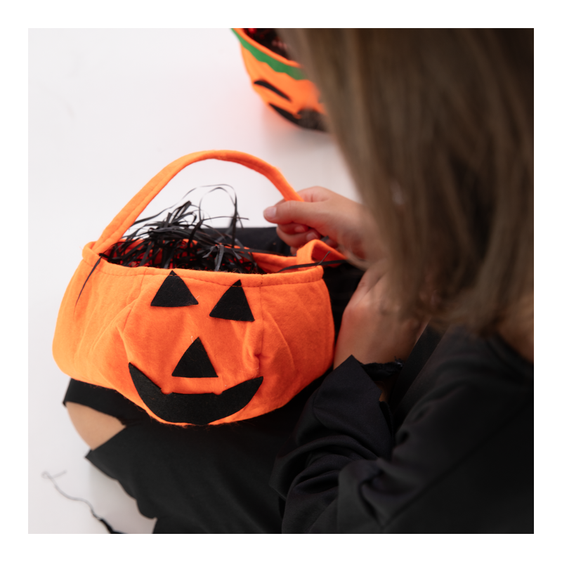 Koszyk torba na cukierki słodycze halloween Dynia - 3