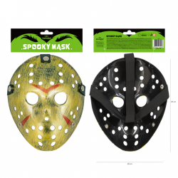 Złota Straszna Maska na Halloween Piątek 13 horror - 2