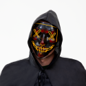 Maska podświetlana na Halloween LED 4 kolory 20 cm - 6