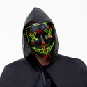 Maska podświetlana na Halloween LED 4 kolory 20 cm - 8