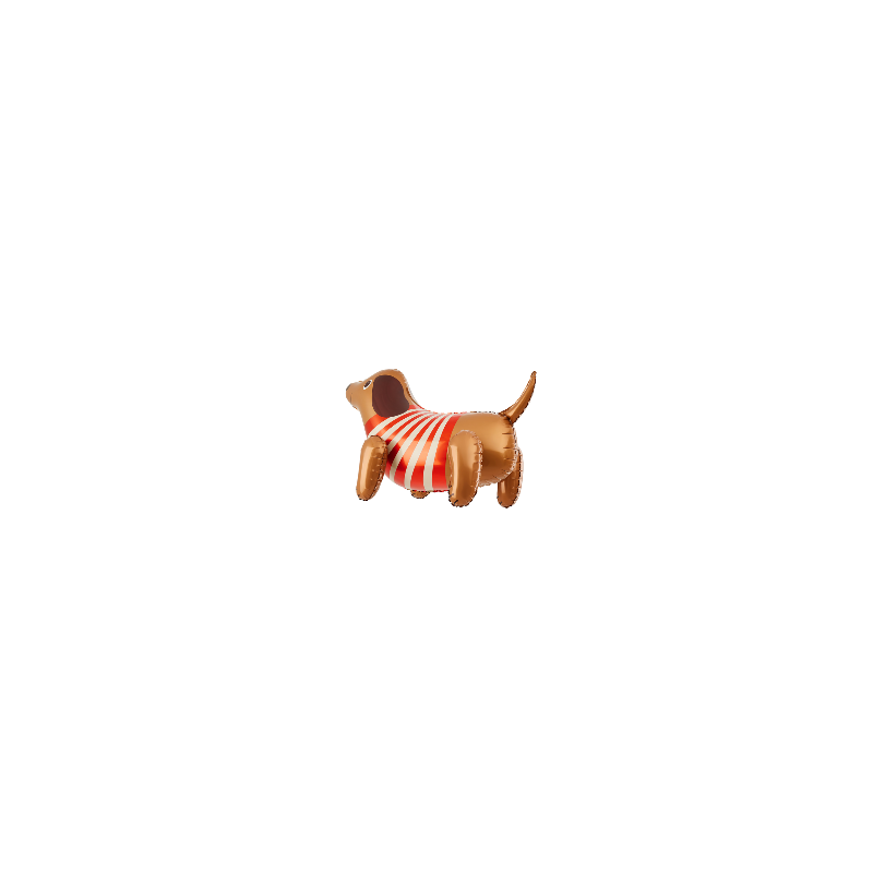 Balon foliowy Pies Jamnik urodziny stojący 68 cm - 7