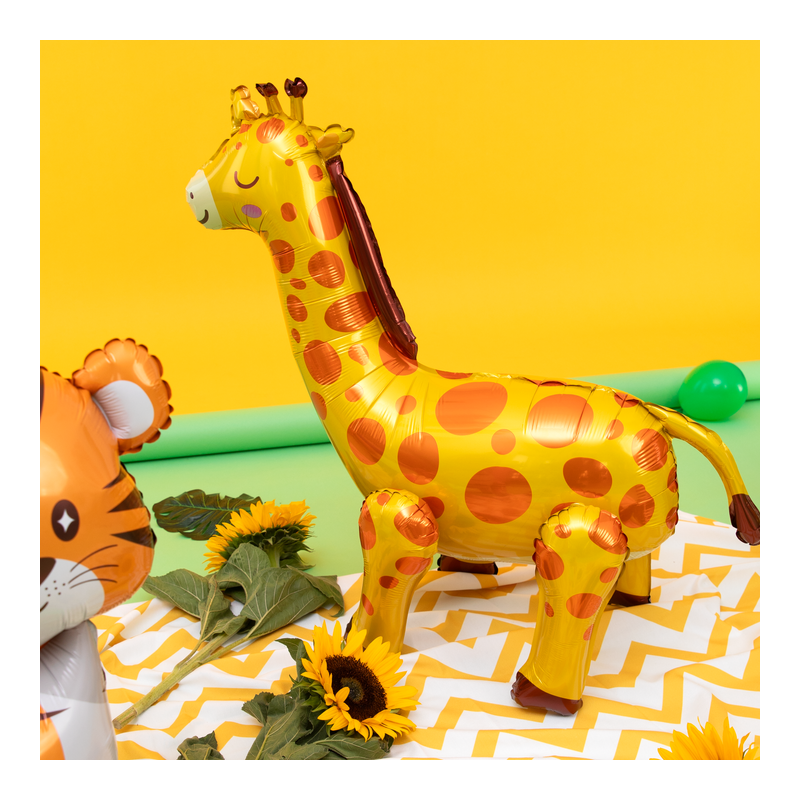 Balon foliowy Żyrafa stojąca urodziny duża 71 cm - 4