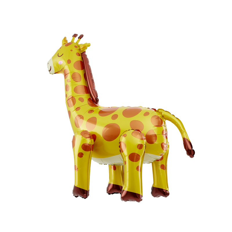 Balon foliowy Żyrafa stojąca urodziny duża 71 cm - 6