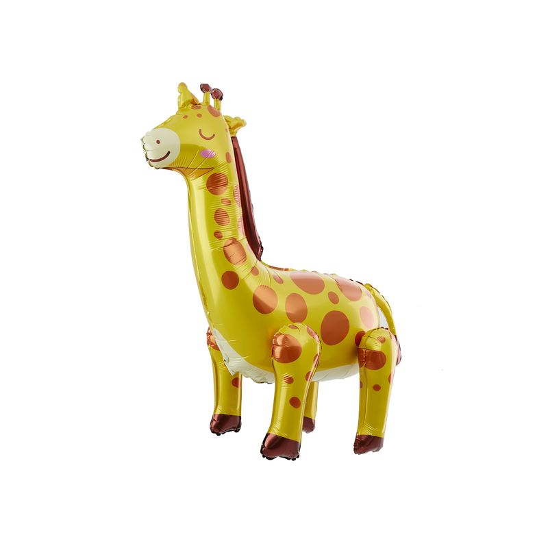 Balon foliowy Żyrafa stojąca urodziny duża 71 cm - 7