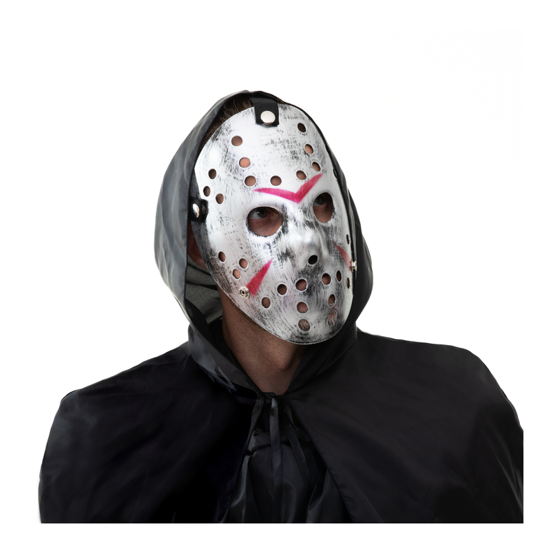 Straszna srebrna Maska Halloween Piątek 13 horror - 3