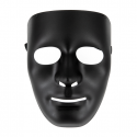 Maska na całą twarz czarna matowa na Halloween - 1