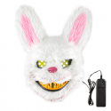Maska Halloween Królik straszny morderca LED 32cm - 2