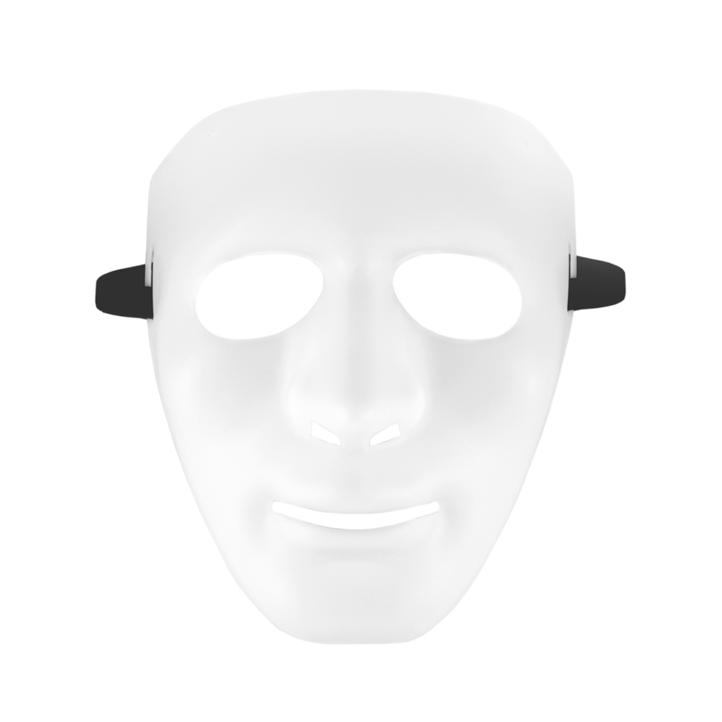 Maska na twarz biała matowa uniwersalna 18cm - 2