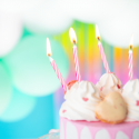 Świeczki urodzinowe na tort różowe świderki 24szt - 3