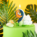 Świeczka urodzinowa na tort Dinozaury cyfra 9 - 3