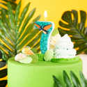 Świeczka na tort urodzinowy Dinozaury cyfra 7 - 2