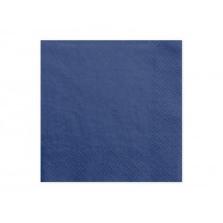 Serwetki papierowe ozdobne ciemnoniebieskie Granatowe 33x33cm 20szt