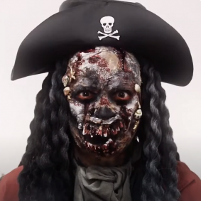 Makijaż na halloween łatwy męski pirat 7 mórz - 1