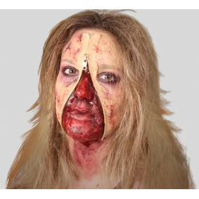 Makijaż na halloween łatwy damski krwawy zamek - 1
