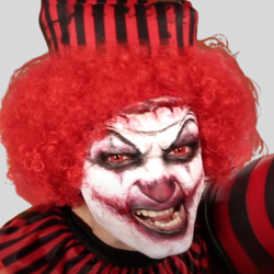 Makijaż na halloween prosty męski zabójczy klaun