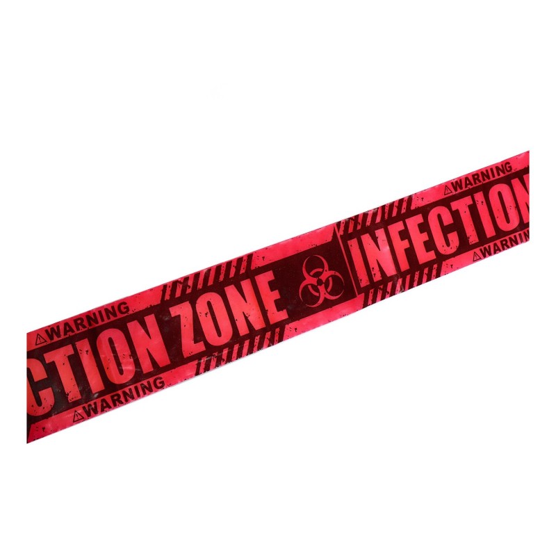 Taśma ostrzegawcza Infection Zone halloween zombie