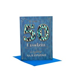 Kartka z okazji 50 urodzin dla pięćdziesięciolatka