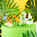 Toppery na tort Dinozaury Happy Birthday 9 sztuk - 2